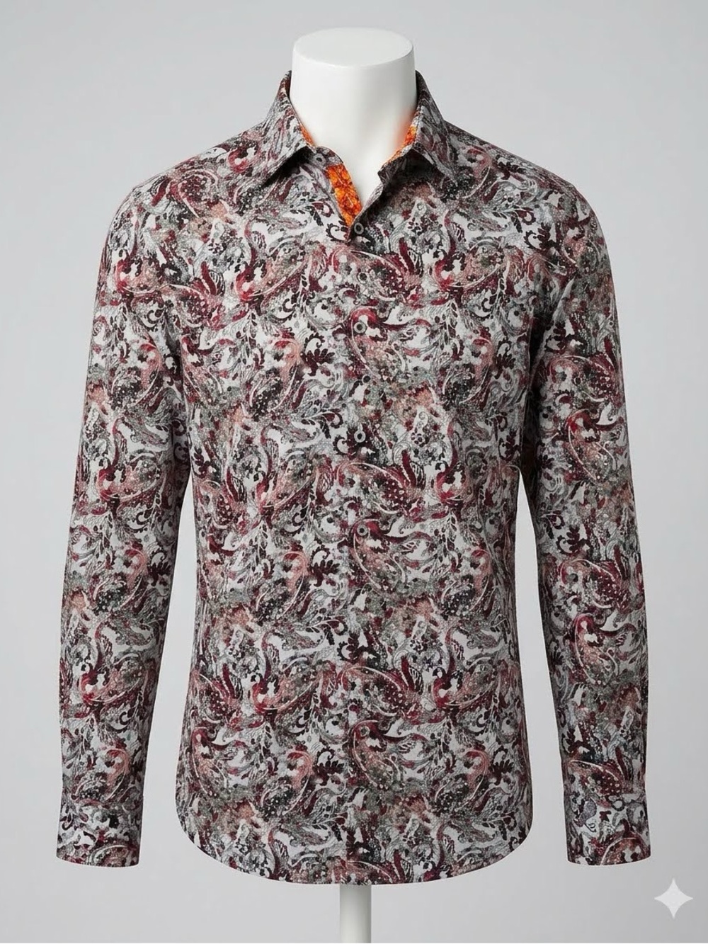 Robert Graham Kuna Paisley Shirt Menâs Large Multicolor Long Sleeve